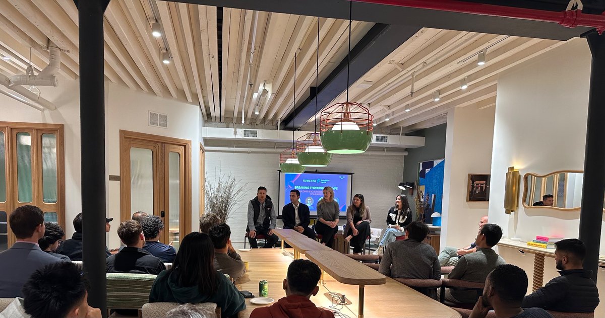 #NYTechWeek Enterprise AI panel hosted by @FoundationCap and @flyingfishvc with @surbhirathoree