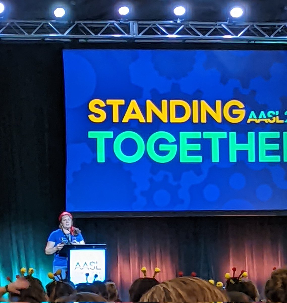 @ #AASL23 #RallytoRead listening to an amazing woman & librarian - helping Florida's librarians stay the course and be heard. @LibraryDaniels
FAME President. #youROCK #NYsupportsyou