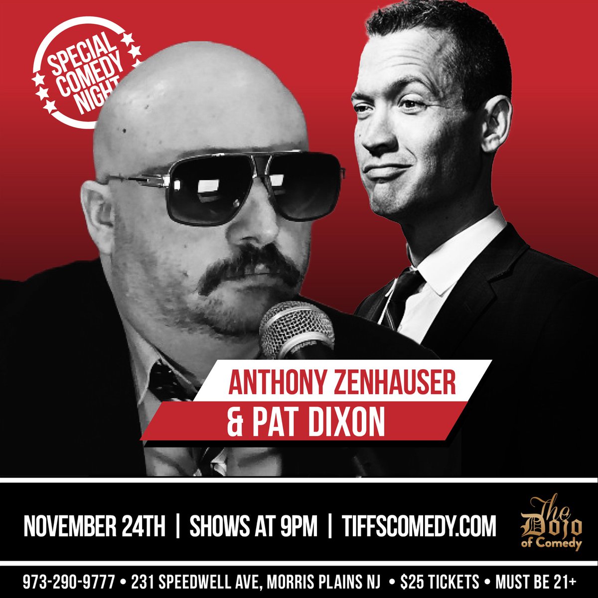 November 24th!  Scarf down those leftovers and come out to the dojo baby! It's the return of WDFK with myself and <a href="/patdixon/">Pat Dixon</a> ! <a href="/dojoofcomedy/">theDojoofComedyEAST</a> in Morris plains New Jersey! Tickets on sale now for a night of comedy, music and stories about people who aren't using peanut butter right!