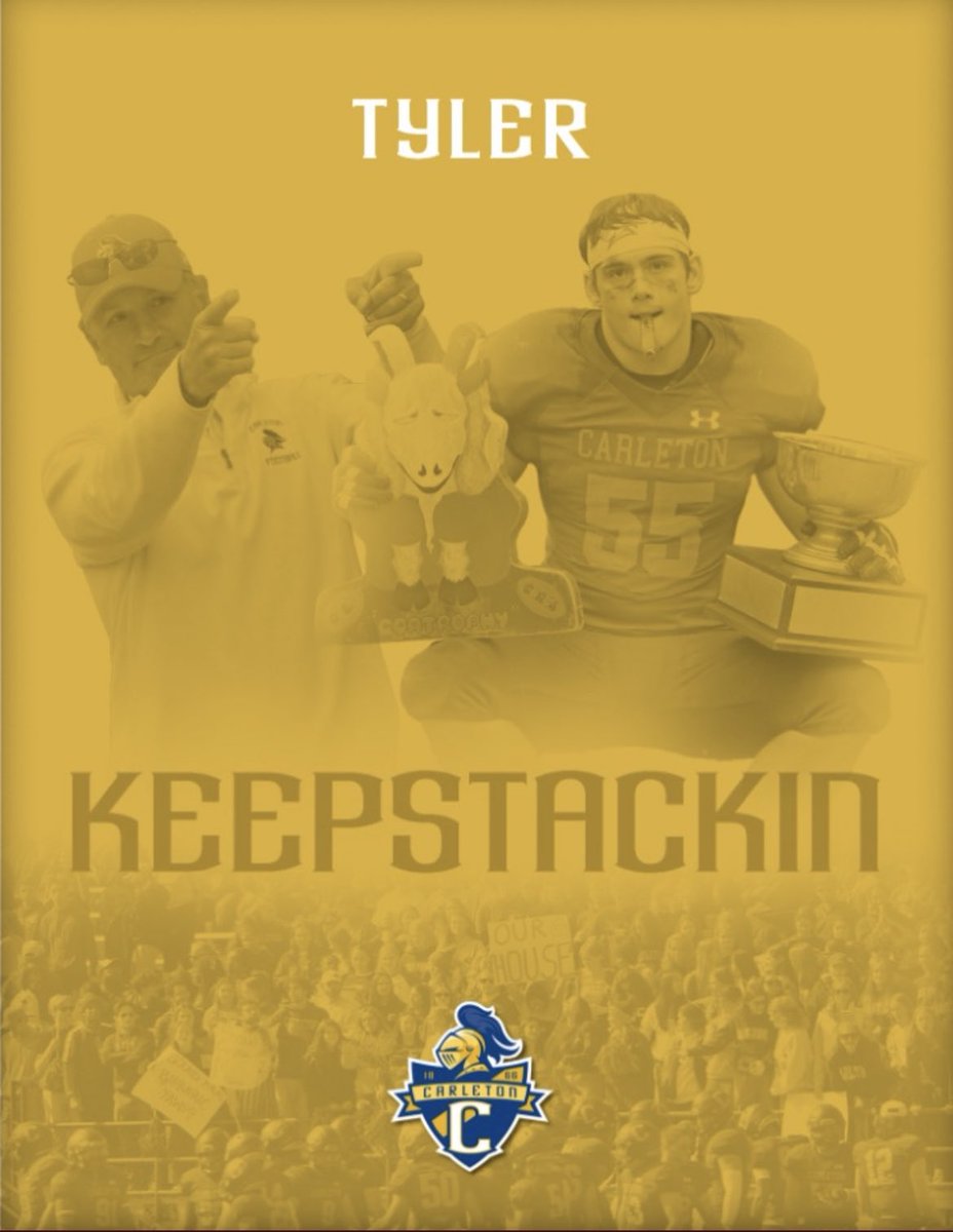 TylerMikel4's tweet photo. Thank you @CoachJournell and Carleton Football for the love before the big game tonight! https://t.co/nroct9Zk8C