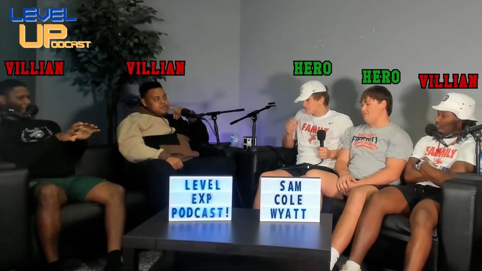 levelupexp_'s tweet photo. Heroes?
Villains?
What happened to football??? 😂
Check out the newest episode coming out TOMORROW!
@_Cole_Allen
@SamuelGriggs75
@WyattChilders55
@JadenWincher
@ashtonhamp3
#LevelUpExp #Podcast #TXHSFB #Heroes #Villains #HTown https://t.co/bOYBFKoK9b