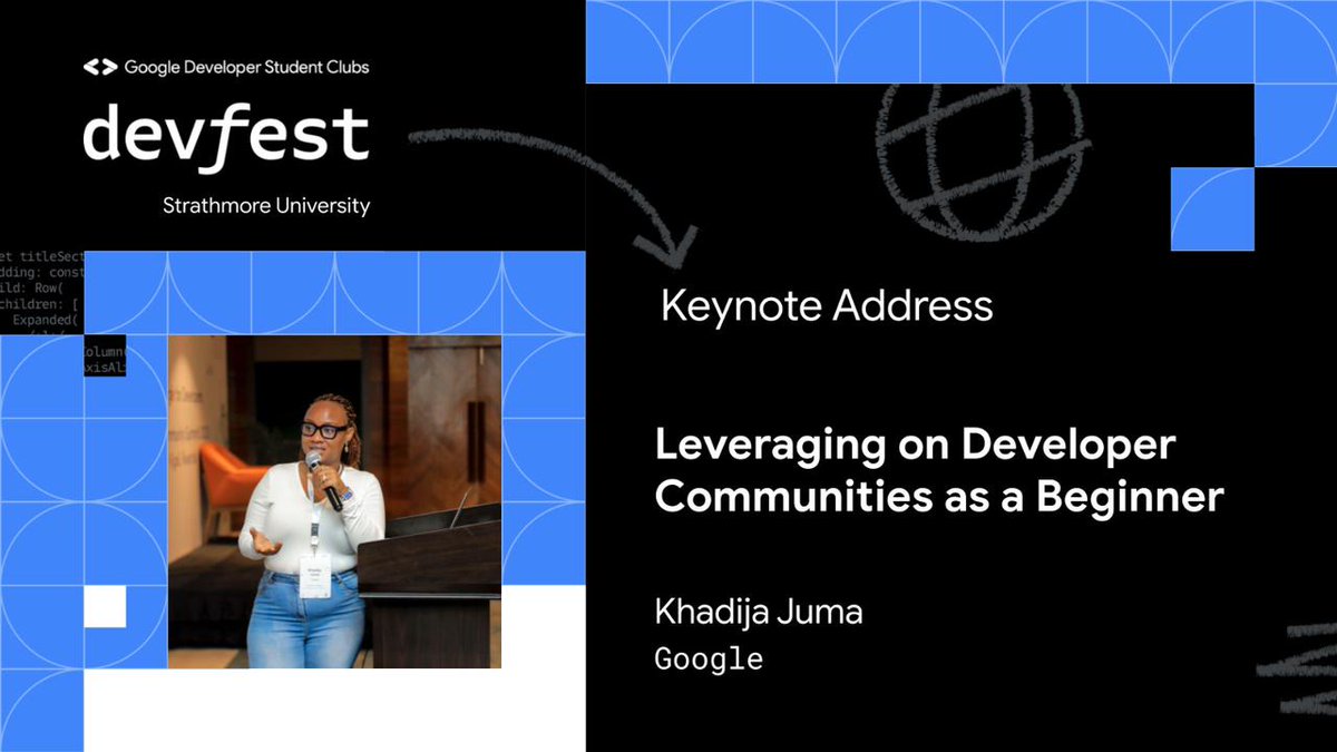 #DevFest2023  Student edition is almost here. And guess what?
🌟 <a href="/DijaAbdul/">Aiya</a> will be on stage with a keynote address.
🥳Could this event get any better? We're elated.🥳
#DeveloperStudentClubs #GDSCSSA #DevFest2023 #DevFestOnCampus