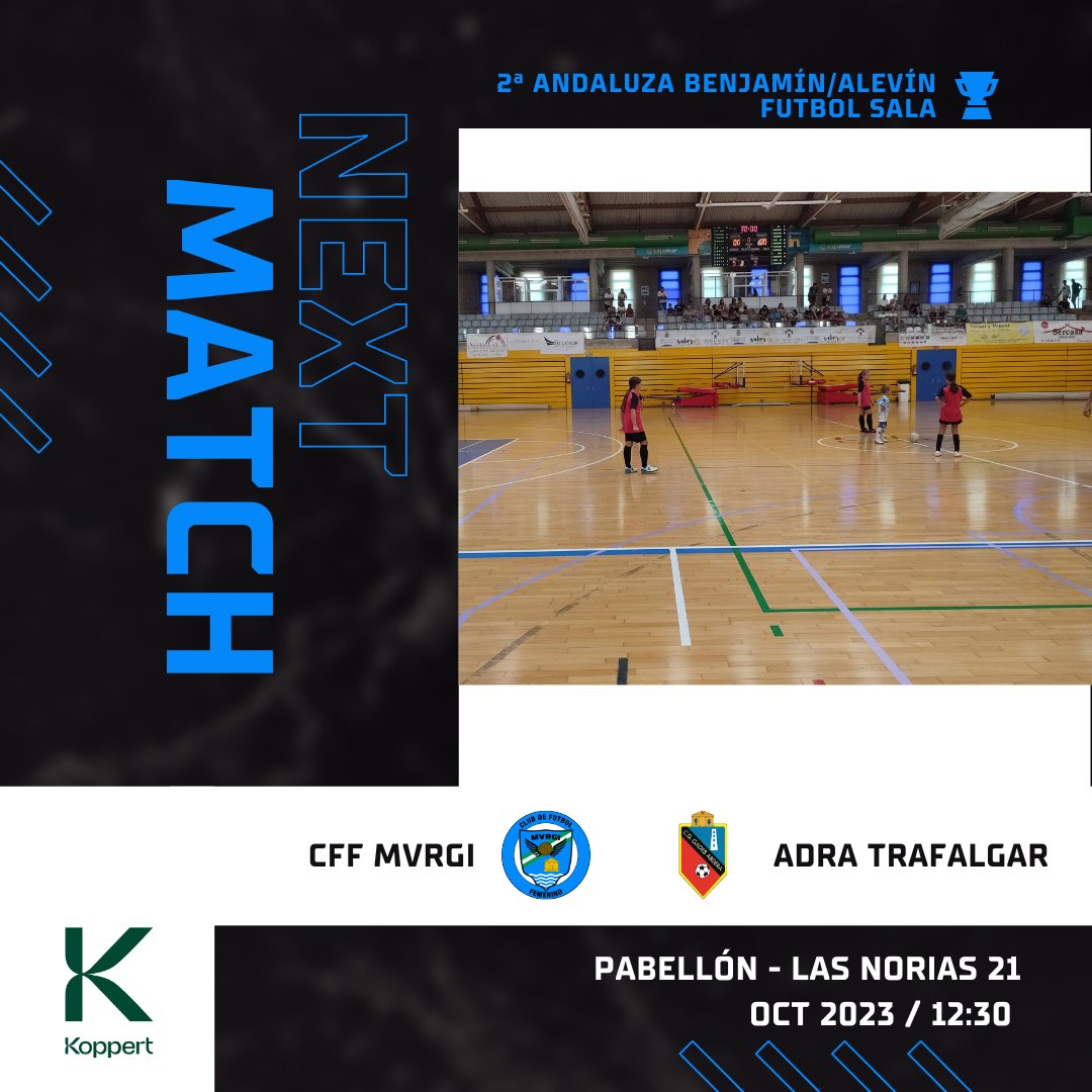 ⚽️Partido Koppert

➡Nuestro Benjamín/Alevín comienza su andadura en la liga de fútbol sala, que se abrirá recibiendo al Adra Trafalgar.

#cffemeninomvrgi
#futbolfemenino
#futfem
#EllasTambienJuegan