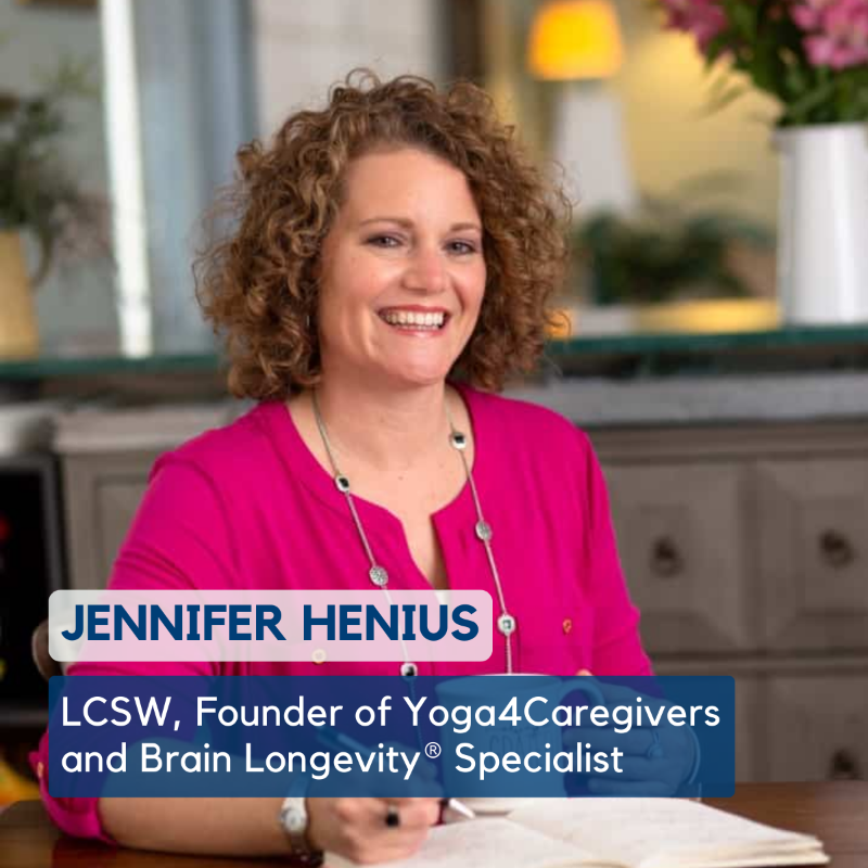 PreventAD's tweet photo. Meet Jennifer Henius, LCSW, RYT, founder of @Yoga4Caregiver1, &amp; graduate of our Brain Longevity Therapist Training program.

Learn how our accredited, self-paced, online course empowers folks like Jennifer to make a difference at https://t.co/PxcV4R0imj. 🙏

 #CaregiverSupport