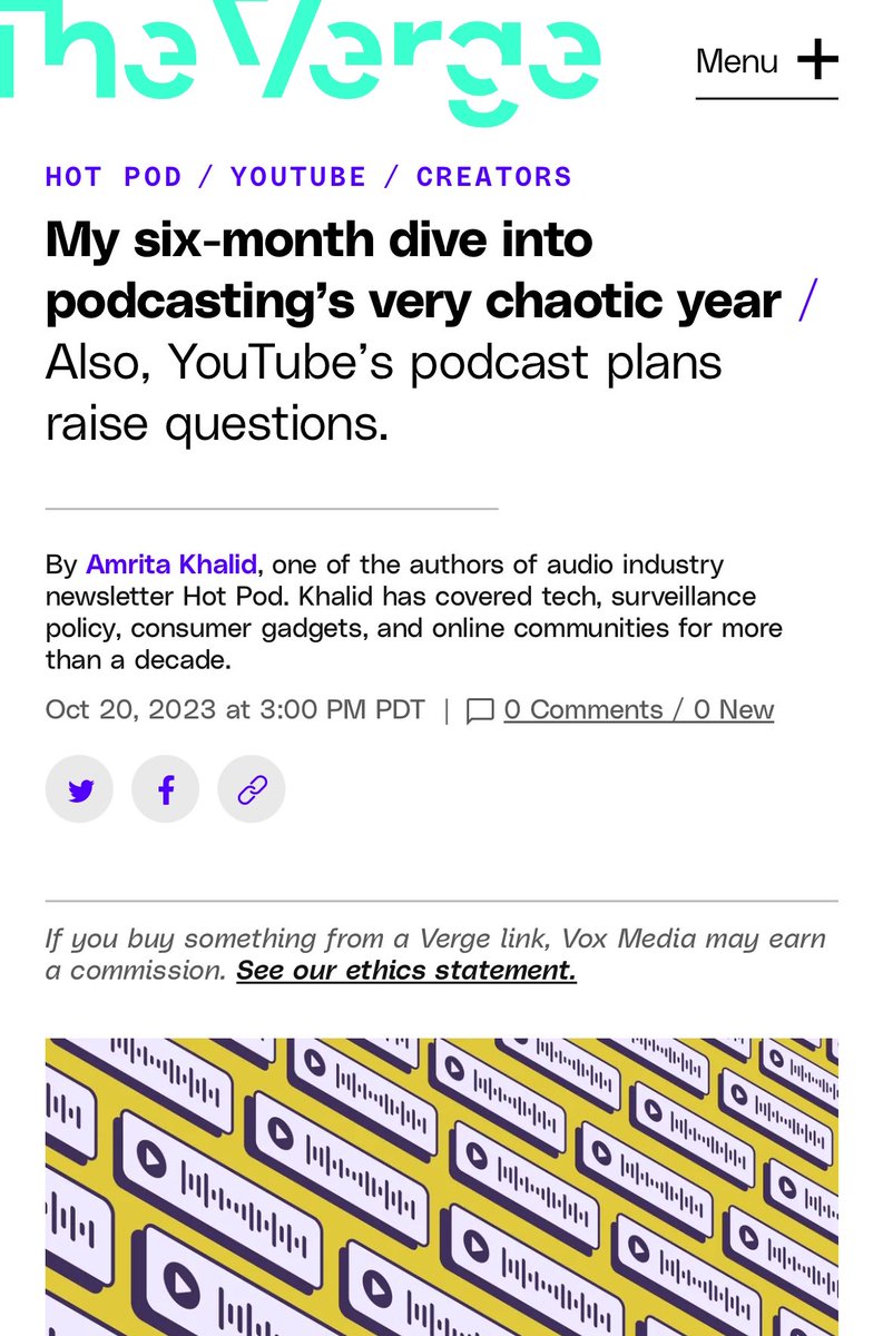 It’s a Hot Pod mic drop! Returning it to the @arishapiro, who will now be running this insane newsletter by herself. Go to her with your tips, pitches, and burning questions. Going on vacation for two weeks (OMG!) but will be back at @verge in November! theverge.com/2023/10/20/239…