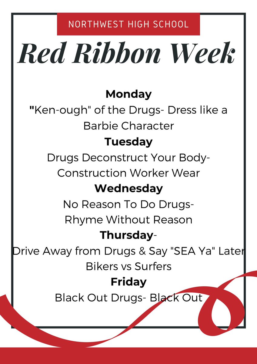 Red Ribbon Week is next week! 
#Flagship #TexansAtWork