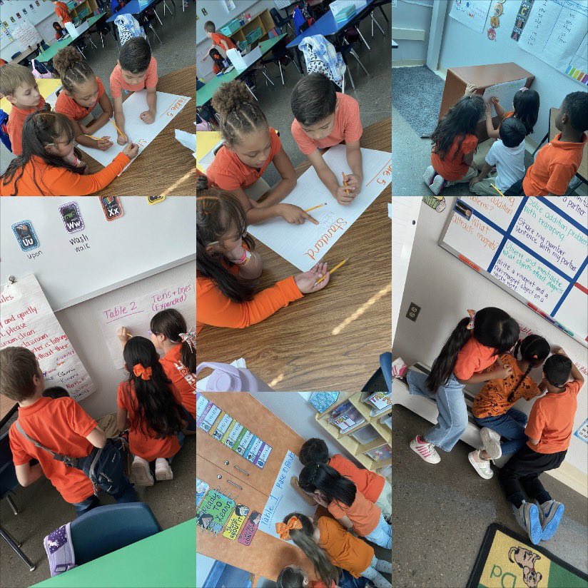 2nd grade Collaborating during math to solve problems using different strategies in group work. 
#NxtLevel #teamsisd
