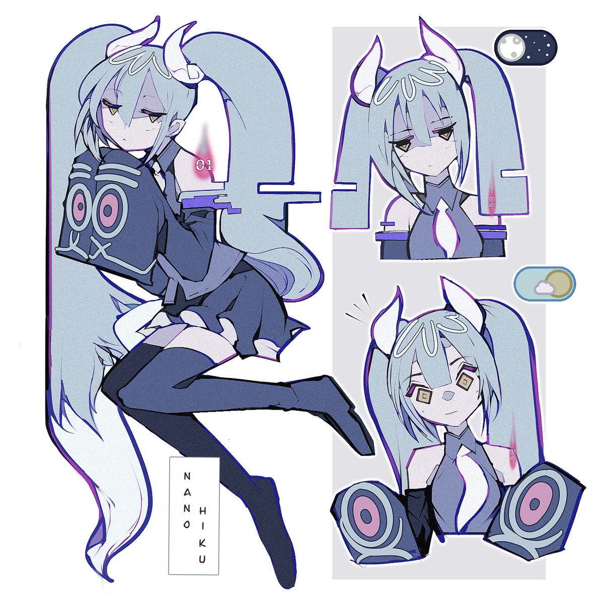 Nanohiku's tweet image. from my insta account .

#drawings #illustration #Pomni #MIKU