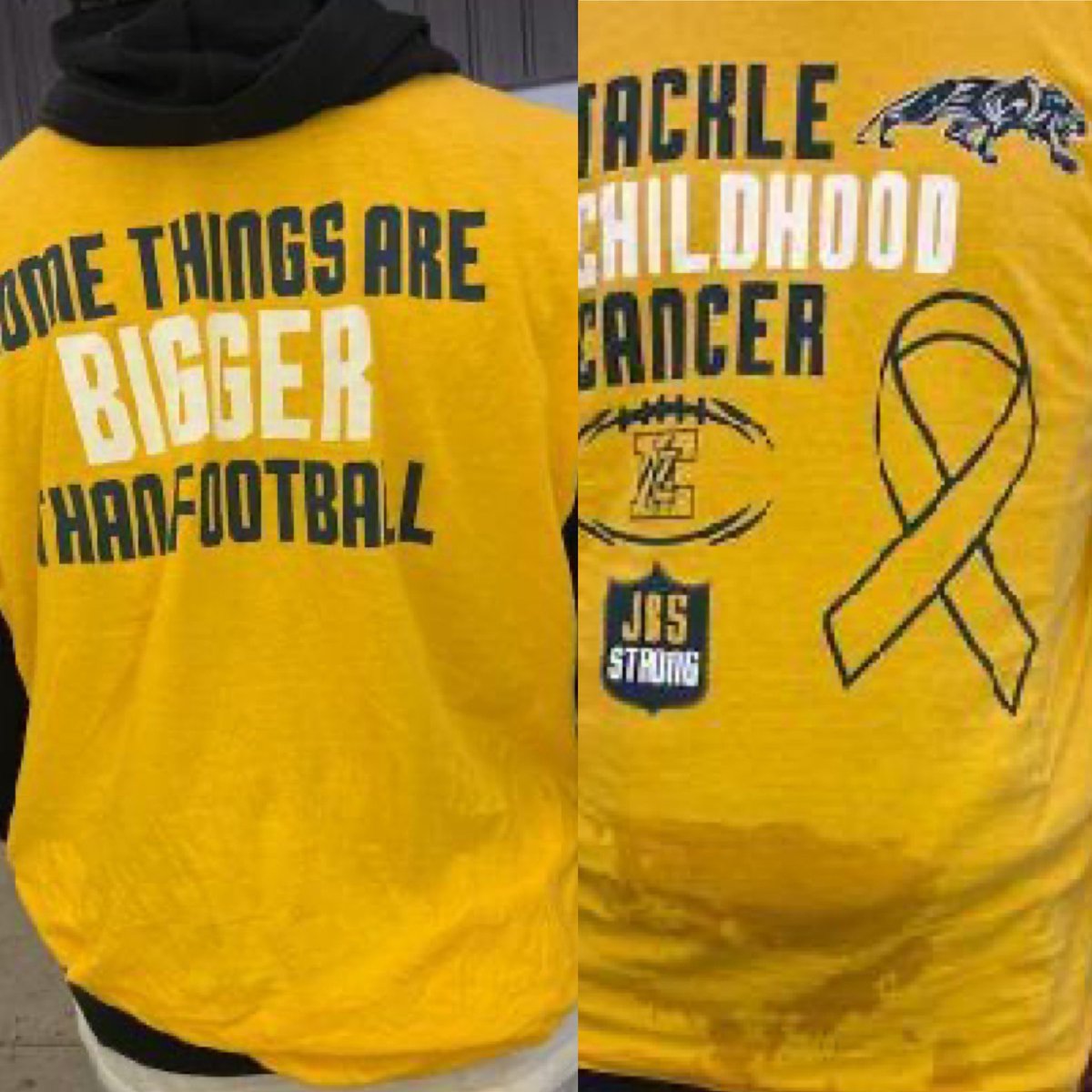 RussoTeach's tweet image. Huge props to @EuclidCity for their coaches showing up tonight to support Jack Sawyer and his battle w/ Cancer! Classy move by the Panthers and their coaching staff!
#BiggerThanFootball #PantherPride
#JBSStrong 💛❤️💛🏈