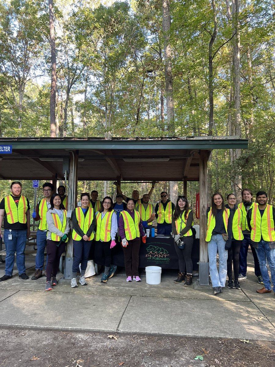 A great morning with <a href="/WeAreCisco/">We Are Cisco</a> who came out to Lake Crabtree County Park to collect #native #tree #seeds . The native seeds will go to the native tree nursery #projectpando <a href="/LeafLimb/">Leaf & Limb</a> . Contact us to learn more about our group #volunteer opportunities! weplantitforward.org/contact-us