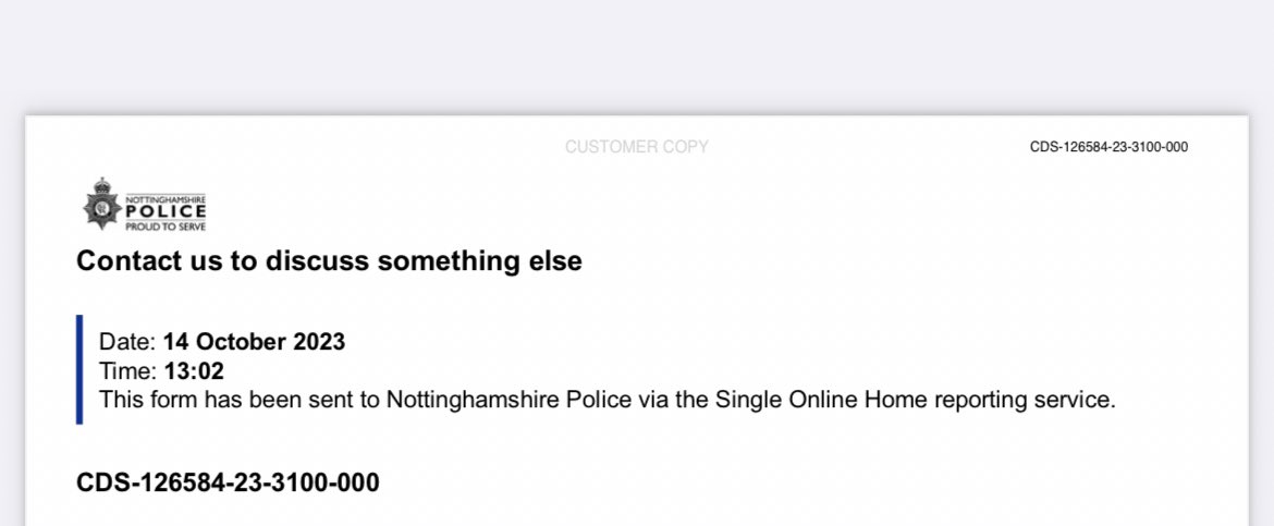 MagnoliaTom's tweet photo. @nottspolice I still haven’t had a reply to my question through your website 
Any chance of a response ?? 
@nottspolice #nottspolice  #response https://t.co/r1oBfPbsQq