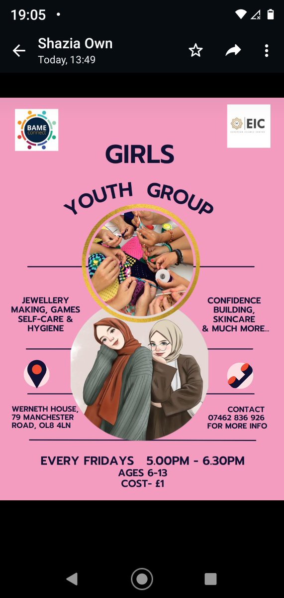 BameConnect's tweet photo. We are back😊 The Friday Youth Club @eicoldham the girls enjoyed a relaxed session decorating biscuits and taking part in sport activities #fridayfun #chilloutzone #FriendshipGoals @JodieBarberOC @OldhamCouncil @community_oak https://t.co/JOPamA2mNP