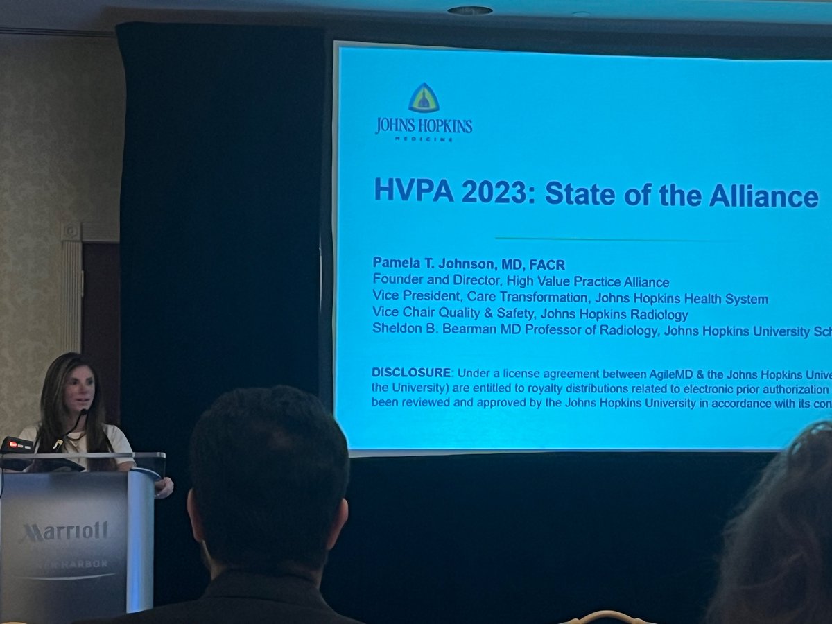 <a href="/PamelaJohnsonMD/">Pamela Johnson</a> delivering state of the alliance <a href="/hvpaa/">High Value Alliance</a>. So thankful for her leadership and mentorship with this conference.