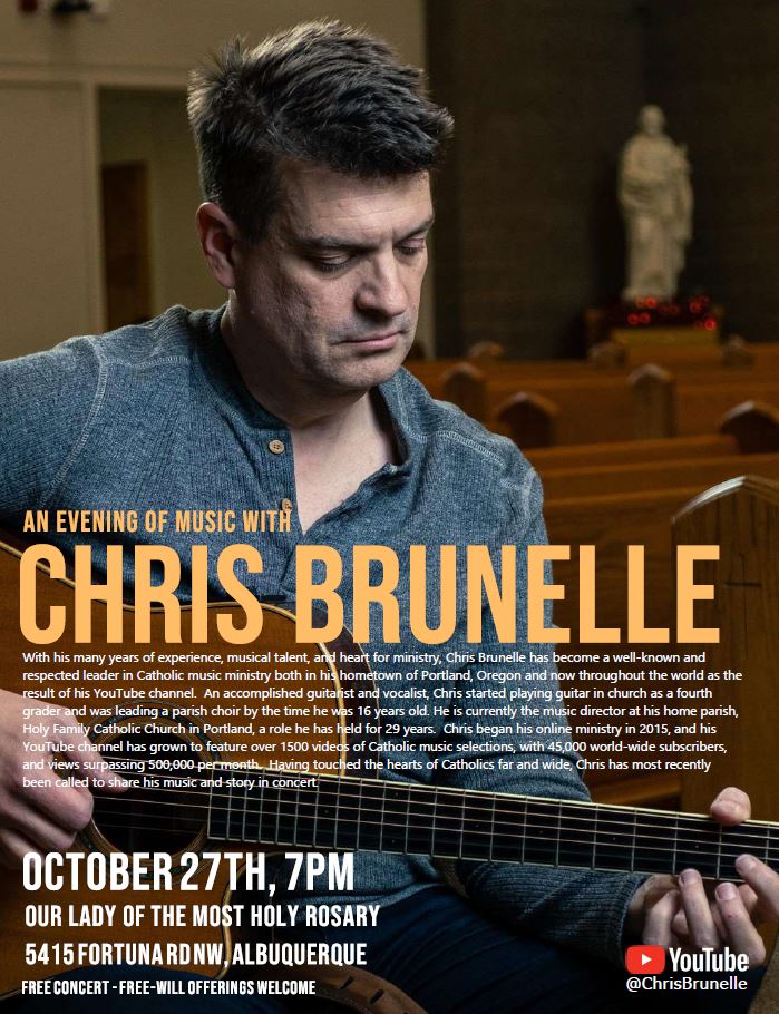 NorbertineAbbey's tweet photo. Our Lady of the Most Holy Rosary Parish hosts Chris Brunelle! https://t.co/l3zsF9qMeS