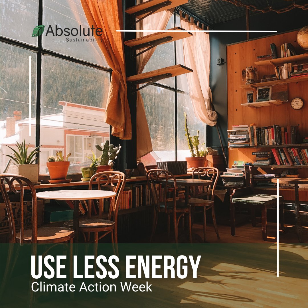 AbsoluteSustain's tweet photo. Creating energy-saving habits not only reduces your monthly bills, but also puts less stress on the power grid. #ClimateActionWeek https://t.co/z1QbiPhunb