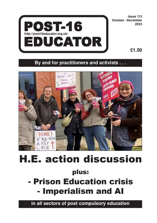 Post16Educator's tweet photo. Now online
#Post16Educator 113 Oct-Dec 23
#UCU Dispute discussed
#T-levels
#North ed. class divide
#miners #furthereducation
#prisoneducation
#Lifelonglearning #labourpower
#AI
https://t.co/SLi8QtWAU0 https://t.co/6duIbFynTR