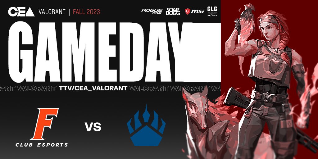 It’s GAMEDAY❗️  

<a href="/UFEsportsClub/">UF Club Esports</a>  VS @SheridanEsports 

<a href="/GLGamingLounges/">GLG | Great Lakes Gaming</a>  

🎙️ <a href="/rufus_dufus0/">rufus_dufus0</a> &amp; <a href="/AnMec_/">Jacob Gold</a>  
🎥 <a href="/xkhiana/">ki ──★ ˙ ̟</a>  &amp; @zJuro98 

&gt;&gt;&gt; Live at 8 EST @ twitch.tv/cea_valorant