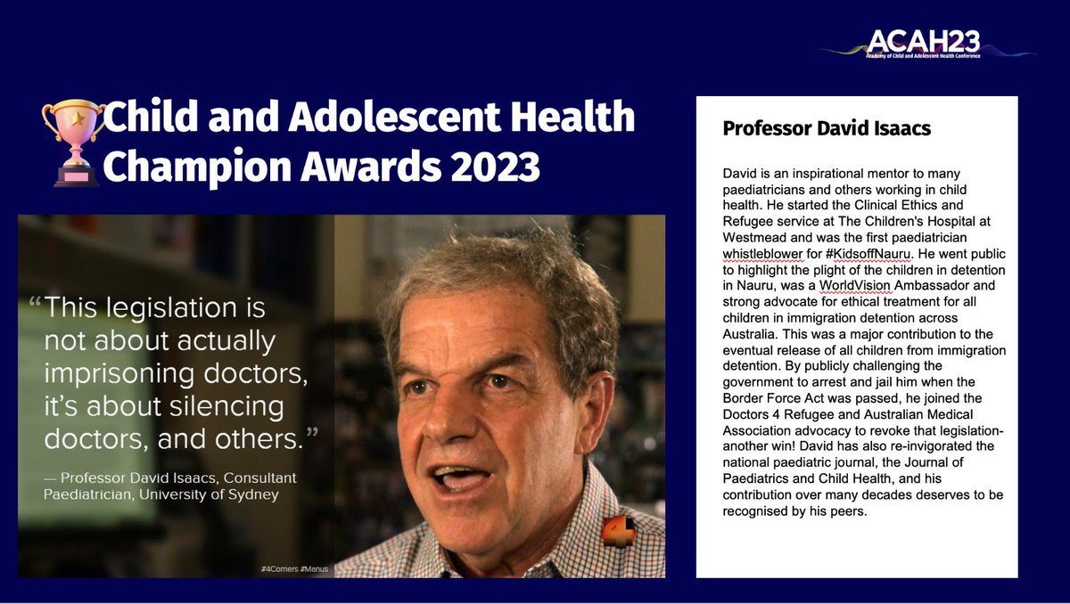 Academy of Child and Adolescent Health tweet media