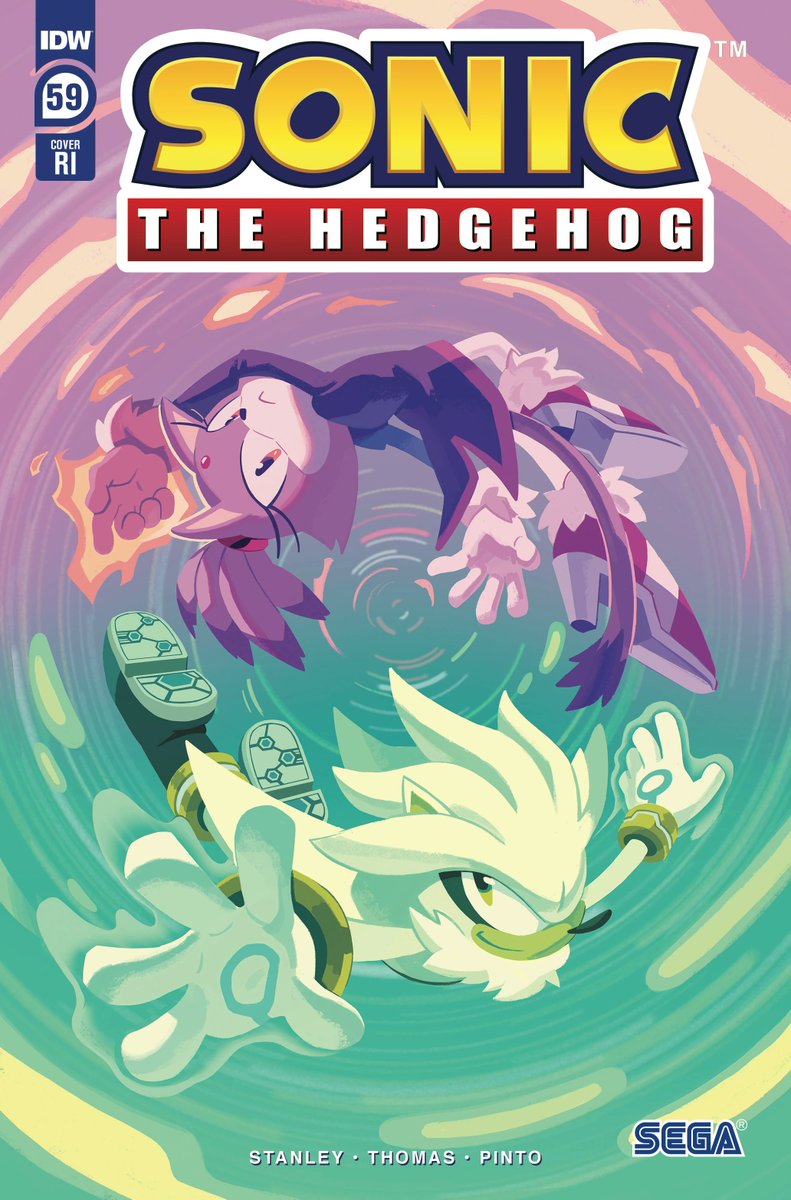 From Sonic the Hedgehog issue 59 Cover RI, Art by Nathalie Fourdraine