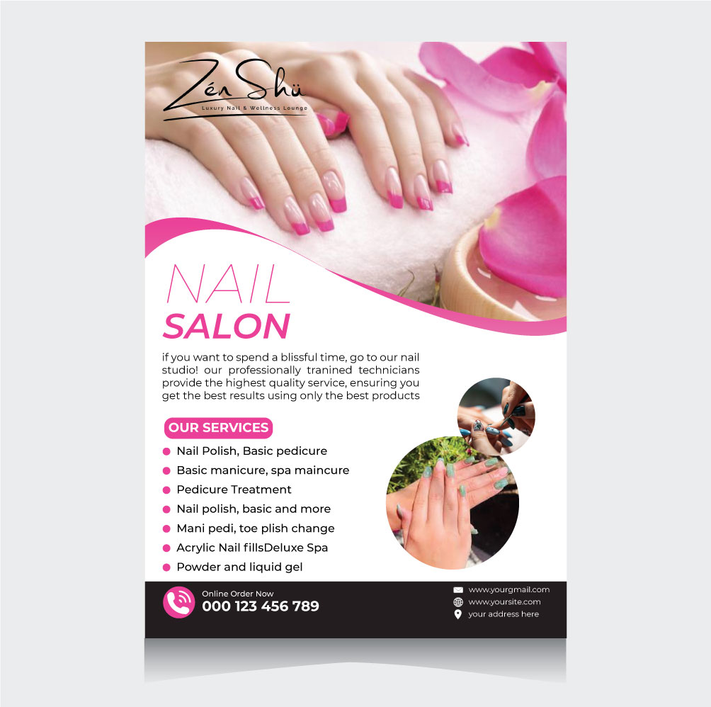 Eye-catching flyer design with vibrant colors, bold typography, and striking imagery. Clean layout, perfect for promoting events, products, or services. Captivating and memorable.

Order Now: fiverr.com/s/2mm6Zq

#flyer #logo #nailpolish #LogoDesign #creativeconcept