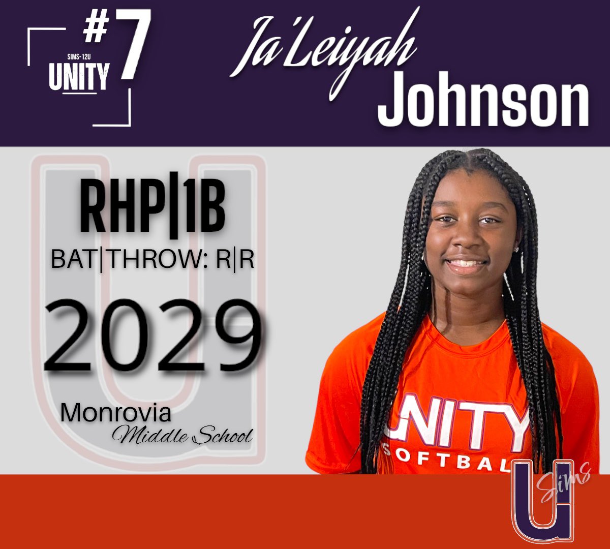 USims2k11's tweet photo. Meet Ja’Leiyah #7 She is the newest member on our roster joining our  dynamic pitching staff. She has a multitude of pitches making her one of the hardest match ups to meet at the plate.
Ja what would U like to share to your fans?“I like playing nba 2k,  madden, and making music” https://t.co/CFmMIhHCMF