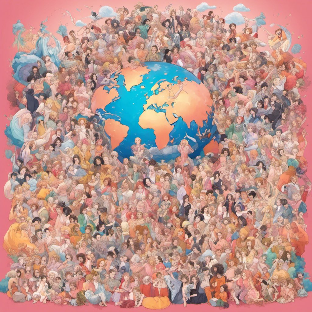 Global3y3's tweet photo. #AI all of the people in the world coming together in peace and harmony #HappyFriday https://t.co/807xXuiwqx