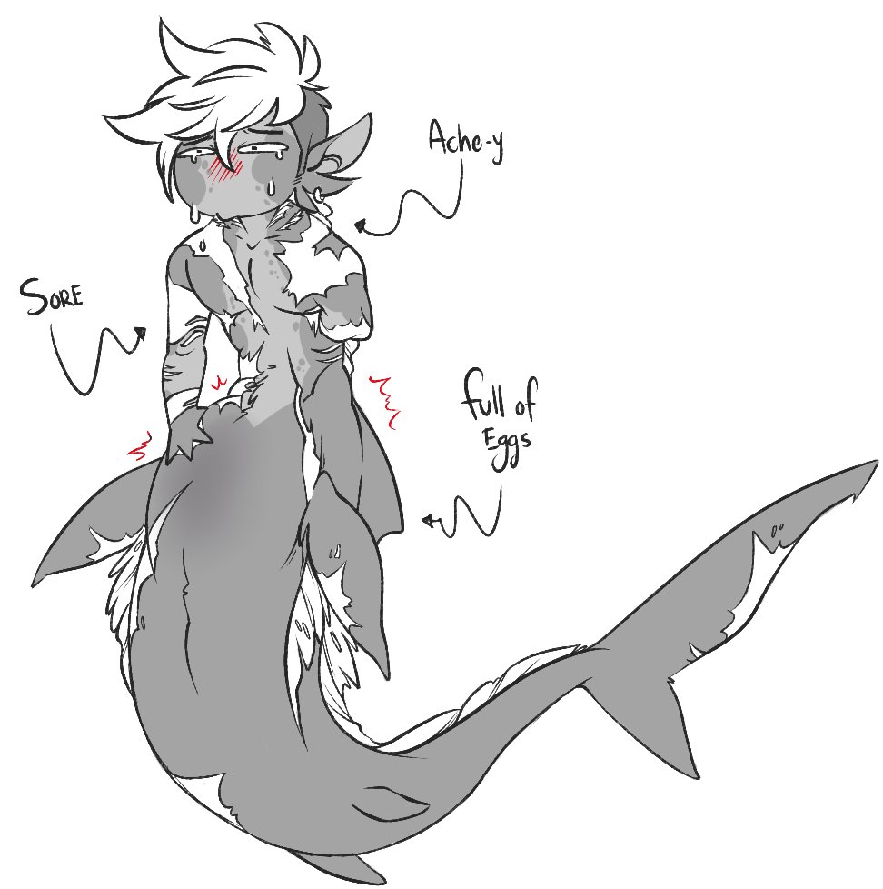 screamingsharks's tweet photo. He's having a hard time (Tw: implied Oviposition) https://t.co/dgsPMVC7pi