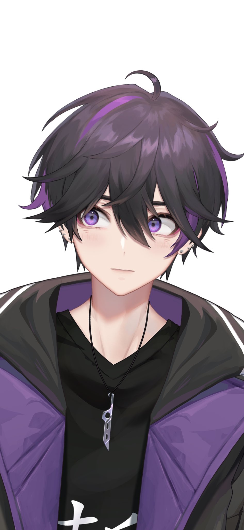 Cool Anime Boy Black Hair 2.0