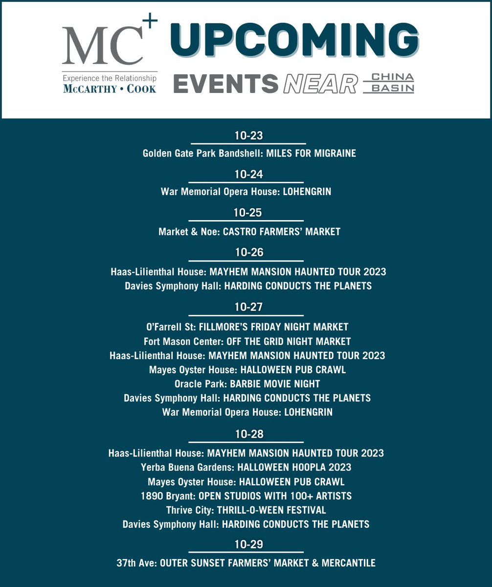 Next week in San Francisco: