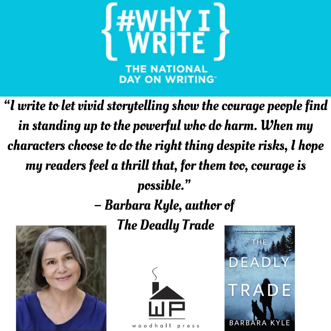 #WhyIWrite. My heartfelt take for the National Day on Writing. With big thanks to my publisher <a href="/WoodhallPress/">Woodhall Press</a> #whyiwrite #writing #WritingCommunity #amwriting