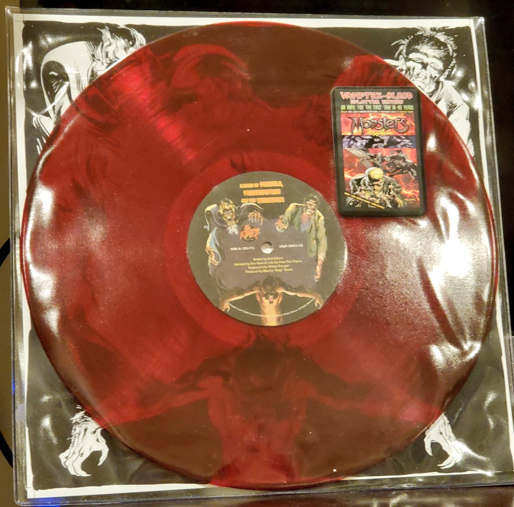 petemosq's tweet photo. A Halloween Treat from our friends at Studio Chikara, the House of Terror! Reissued on Blood Splatter vinyl for the first time in 40 years with Neal Adams Monsters comic! Get yours at https://t.co/lRRjki0XLY #HouseofTerror #PowerRecords #NealAdams #Halloween #scary https://t.co/vOhL9Np7TF