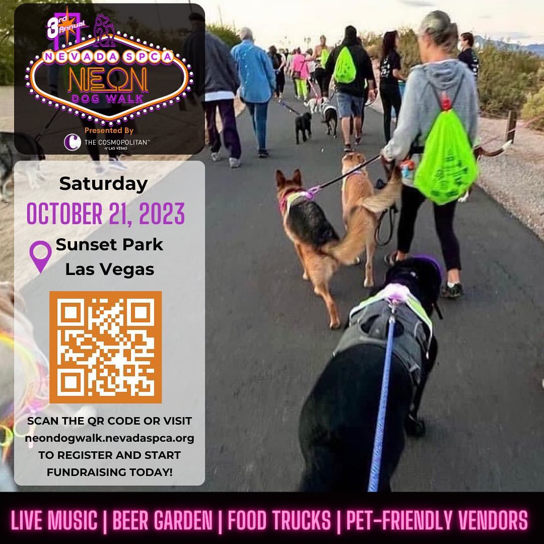 📆 LAST CALL 📆⁣⁣

<a href="/nevada/">Nevada News</a>.spca presents their 3rd Annual Neon Dog Walk at Sunset Park! Tomorrow from 2-5pm 🐶

Get ready for a glowing family-friendly time and enjoy: ⁣⁣
🎶 Live Music ⁣⁣
🍻 Craft Beer Garden ⁣
🥃⁣ <a href="/titosvodka/">TitosVodka</a> for dog people ⁣cocktails
🍴 Food...