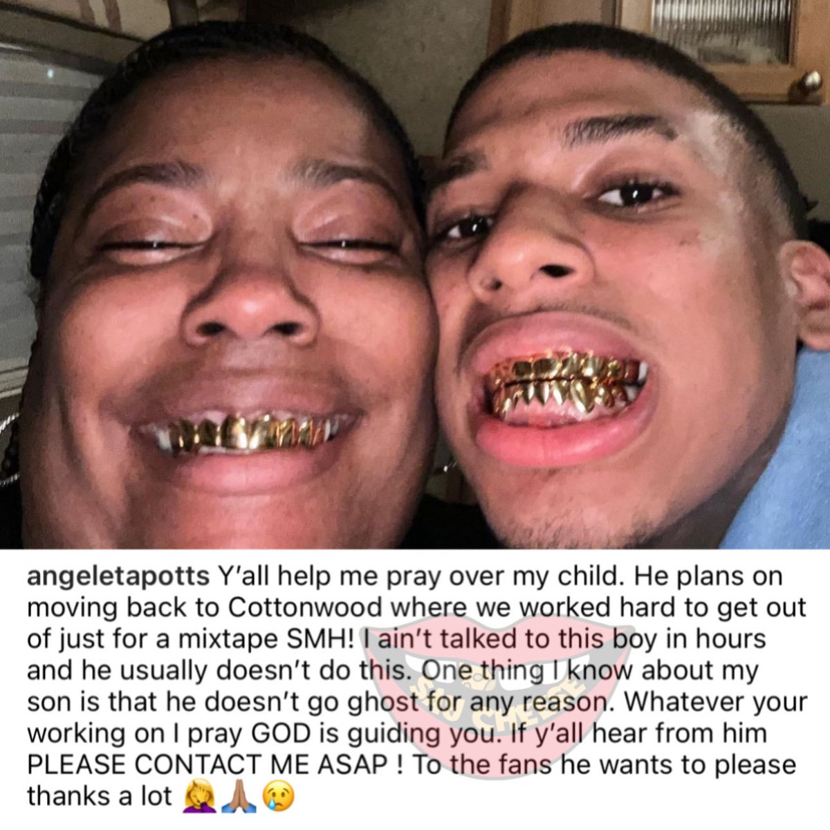 SaycheeseDGTL's tweet photo. NLE Choppa's mom is concerned about him since she hasn't heard from him. According to her, he plans on moving back to Cottonwood to record a mixtape to satisfy his fans. https://t.co/J9jsA4Gsor