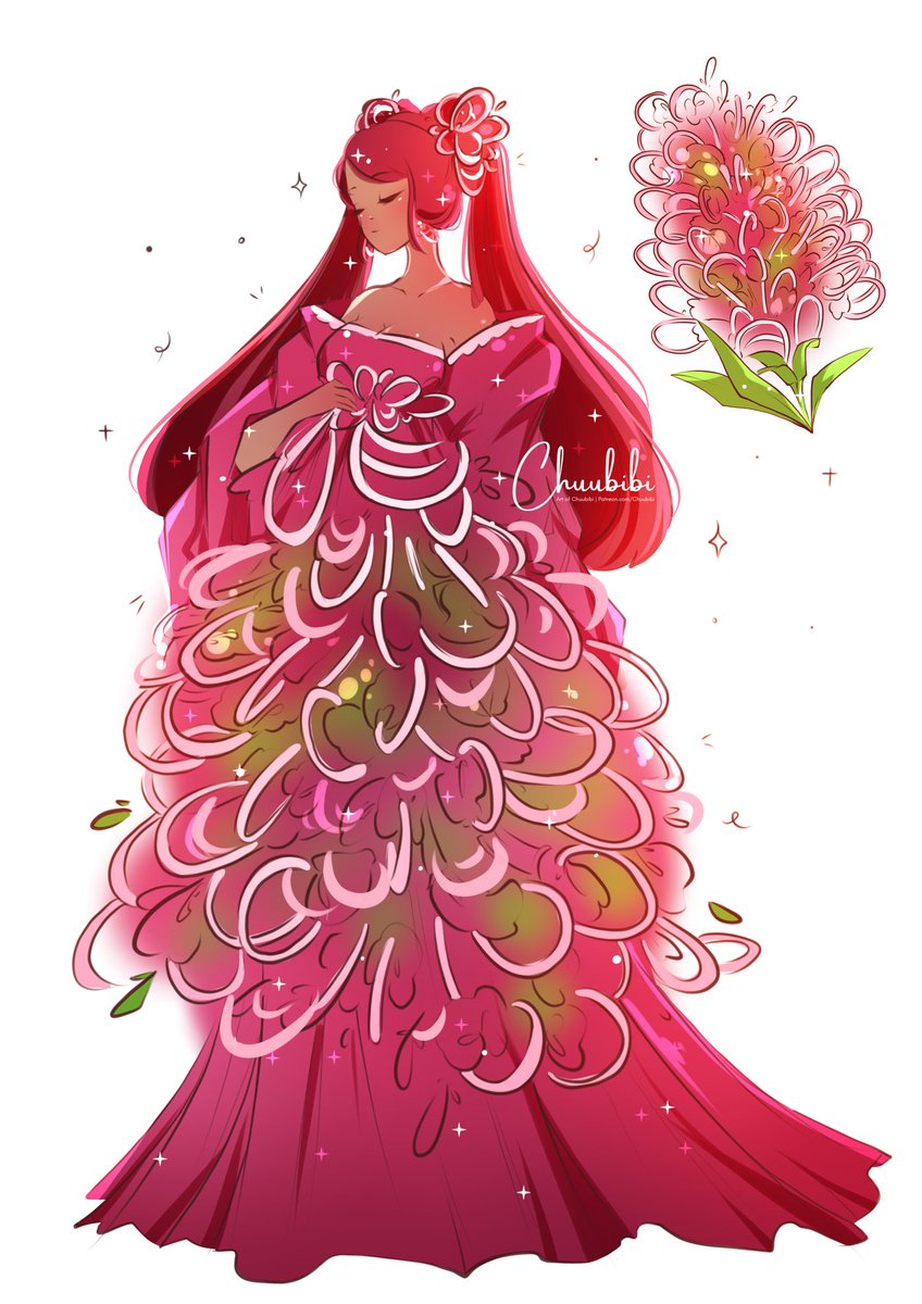 Chuutober Day 20: Gravillea

#chuutober2023 #procreateart #inktober2023 #procreateartist