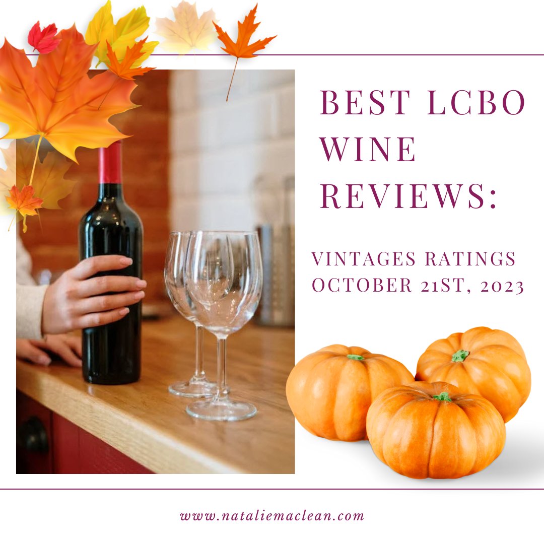 Best LCBO Wine Reviews: Vintages Ratings Oct 21st,  2023

nataliemaclean.com/blog/best-lcbo…

📲You can access the wines that I reviewed as a text wine list with my complete tasting notes, scores, food matches!
 
@lcbo @plwines @dandurandwines #wine #winereviews #natdecants #winetime