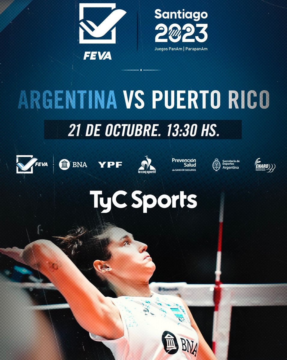 Las Panteras 🇦🇷 debutan en los Juegos Panamericanos ante Puerto Rico 🇵🇷 🙌

✔️ Será por la primera fecha del grupo A este sábado a las 13:30 en Santiago de Chile 

✔️ La transmisión será parte de la cobertura de TyC Sports 

#VamosArgentina 🇦🇷