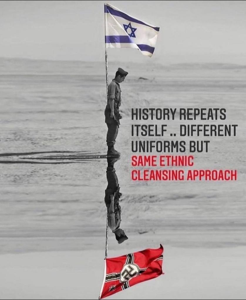 umyaznemo's tweet photo. And every day is further proof of that! 
#IsraeliNewNazism https://t.co/6L3GUS1gI2
