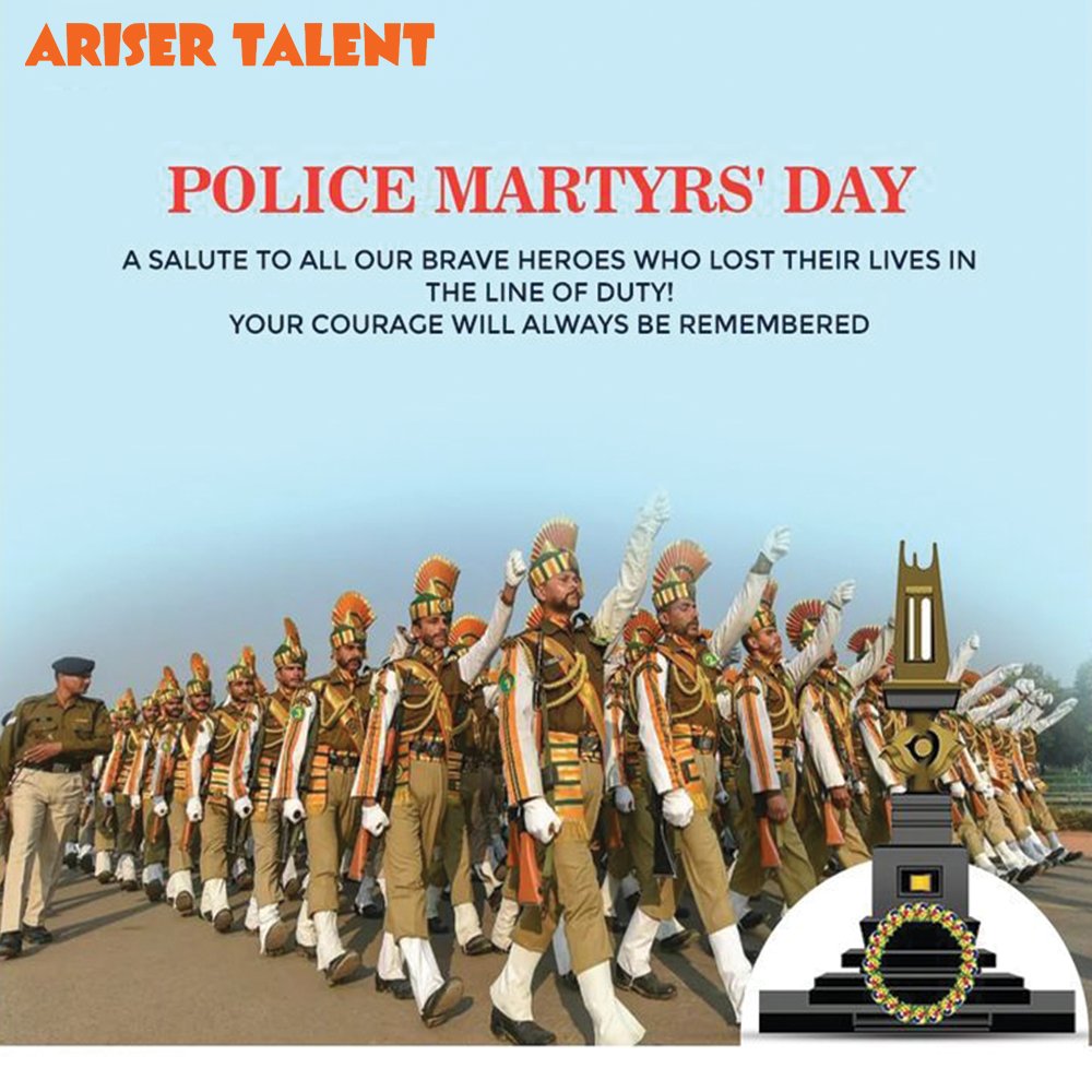 ariser_talent's tweet photo. October 21 is observed in commemoration of these martyrs and of all other Police personnel killed on duty.
.
.
.
.
#arisertalent #police #policemartyrsday #salute #courage https://t.co/cLaIPG25fY