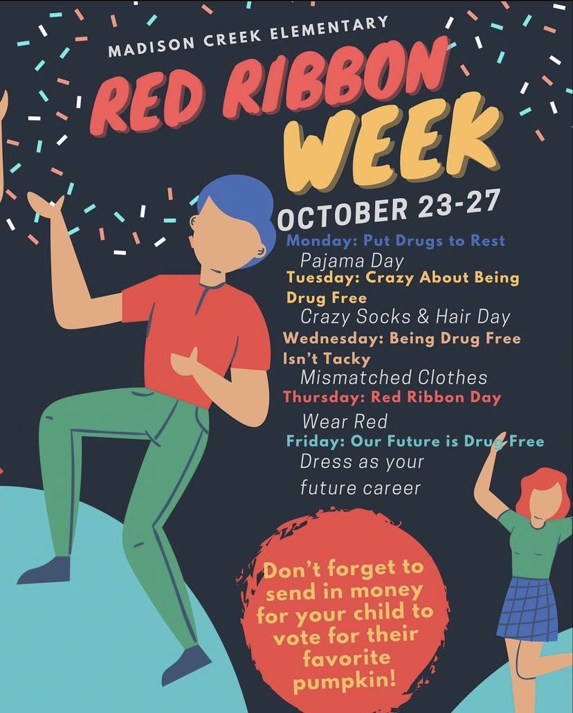 Red Ribbon Week &amp; Pumpkin Wars start MONDAY 🎃❗️