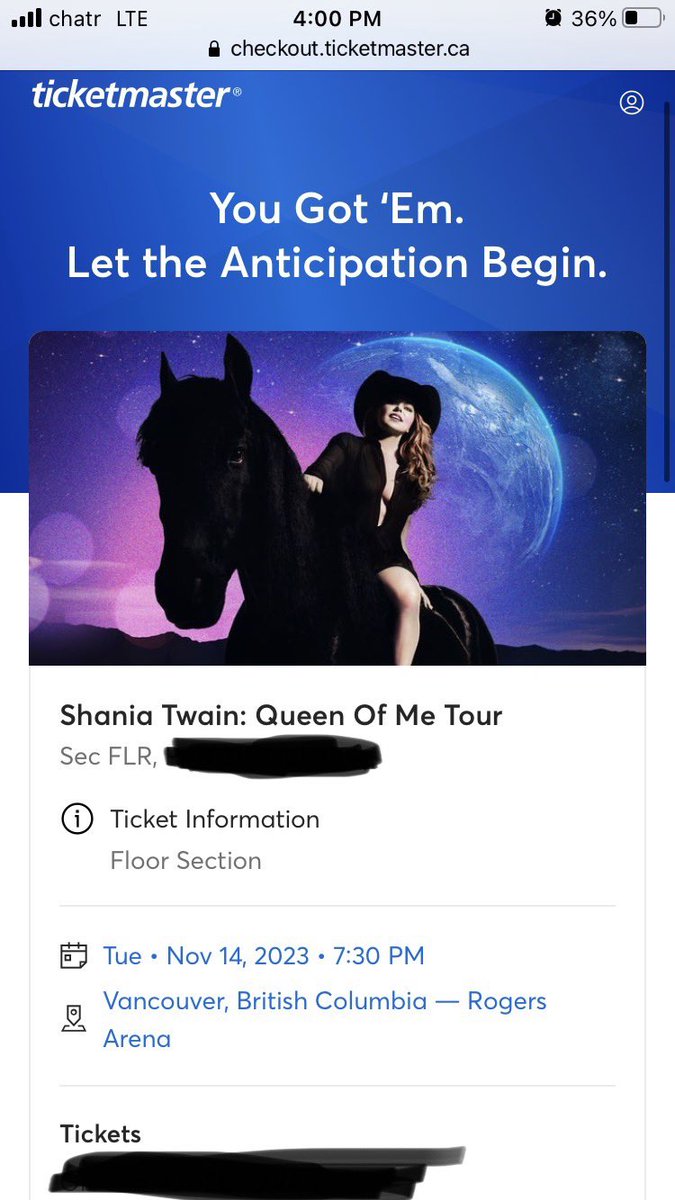 emmacurrie97's tweet photo. Am I seeing @ShaniaTwain again when she’s back in Vancouver??? ABSOLUTELY! Can’t wait to see my biggest musical inspiration for the second time this year ❤️🥰🎤🎶 #QueenOfMeTourVancouver https://t.co/qZTYHA6KER