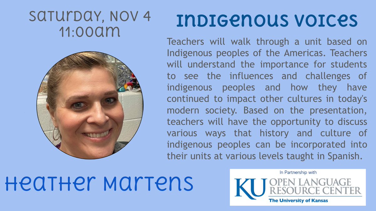 🪫2 WEEKS UNTIL <a href="/KSWLA/">KSWLA</a> CONFERENCE
Join us in the best World Language PD experience in partnership with KU Open Language Resource Center ❤️💙#kswla23 #langchat #ksedchat #kslangchat kswla.org/.../kansas-wor……...