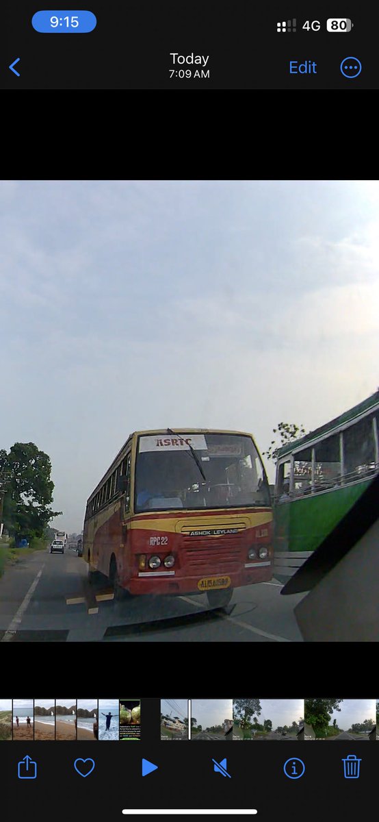 suniljohn2002's tweet photo. Narrow Escape from Kerala KSRTC Bus - Rash and horrible Driving..Always on wrong side , No values for other Lives on Road.. https://t.co/9apo44WDOz