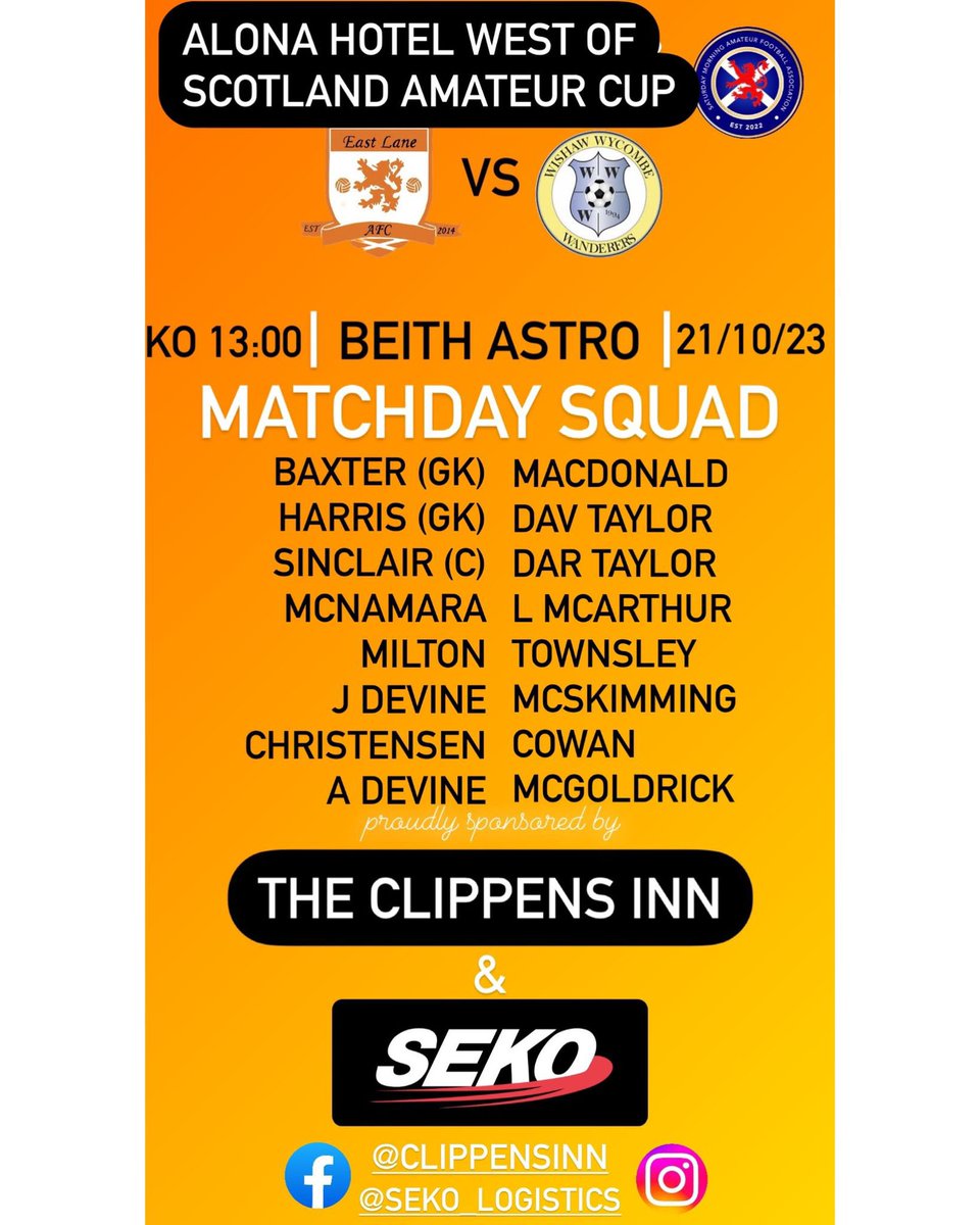 EastlaneAFC's tweet photo. Cup football 😍
Come down support the boys details below 🟠⚫️ https://t.co/Zf5xVJ6b8q