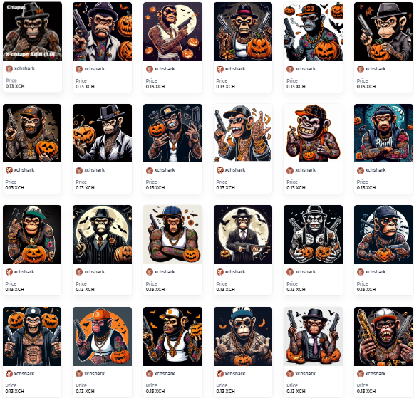 ALL HALLOWEEN X-CHIAPES ARE ON PRICE 0.13 XCH 
🎃😱🎃

LIKE,SHARE AND FOLLOW 👍🗣️🦈
=> CHANCE TO WIN A X-CHIAPE 🙊🙉🙈
=> WIN 10K BNNCN ON HALLOWEEN 🎃🍌🎃
=> CHANCE TO WIN 200K BNNCN ON HALLOWEEN 🍌🎃🍌

HURRY! ⏲️