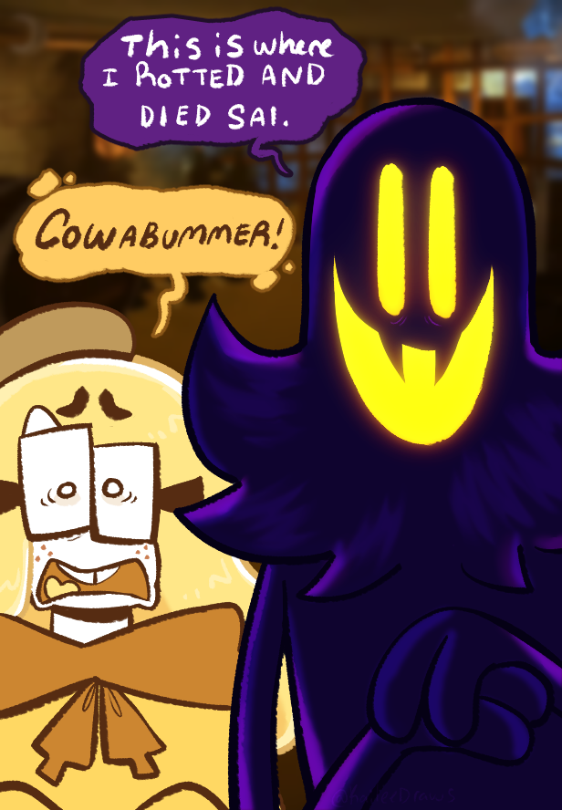 Smorallow's tweet photo. Cowabummer!!
#AHatInTime #ahitoc https://t.co/0FK2pnZXP3