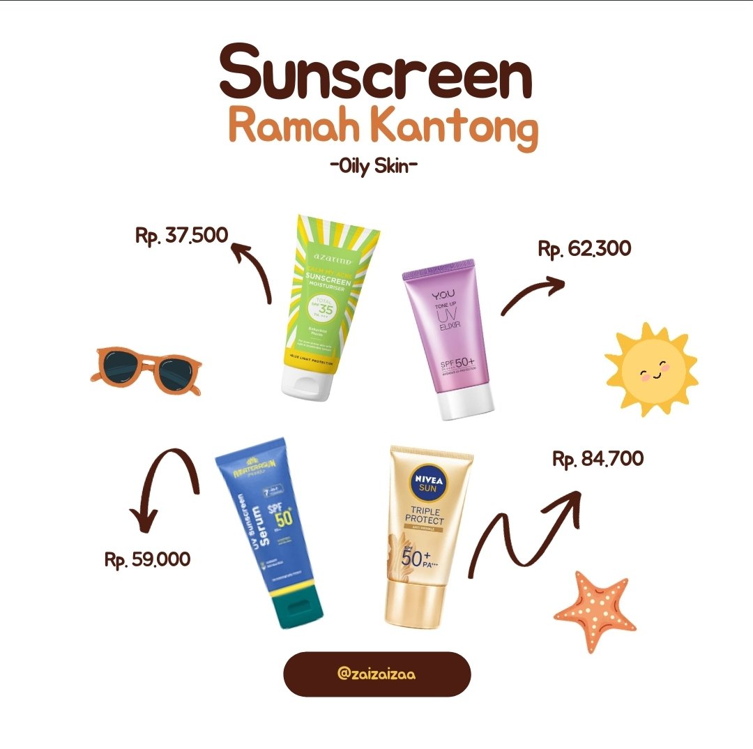 Sunscreen st oily ramah kantong

Buat kamu yang punya oily skin dan lagi cari sunscreen yang murmer under 100 ribu, coba deh pakai rekomendasi dari aku 👇🏻

#racunshopee #racunbelanja #zonauang #zonajajan #racuninskincare