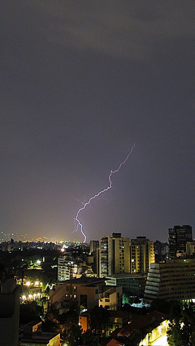 Last week's #thunderstorm over #Beirut
