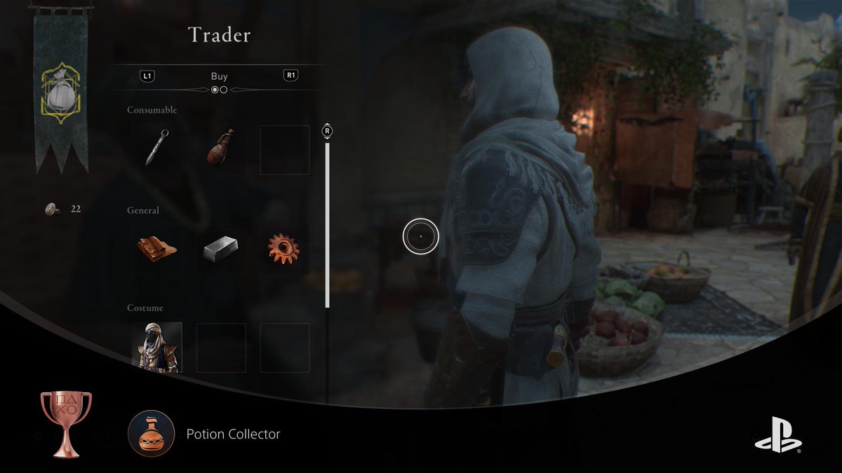 BeratnasGas's tweet photo. Assassin's Creed® Mirage
Potion Collector (BRONZE)
#PlayStationTrophy #PS5Share, #AssassinsCreedMirage https://t.co/RkimBLiPBn