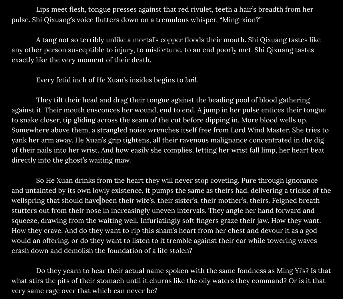 Today I offer a sneak peek at my pre-canon #beefleaf * fic. Tomorrow? Who knows.

*𝘗𝘭𝘦𝘢𝘴𝘦 𝘯𝘰𝘵𝘦 𝘵𝘩𝘢𝘵 𝘐 𝘸𝘳𝘪𝘵𝘦 𝘚𝘘𝘟 𝘢𝘴 𝘵𝘳𝘢𝘯𝘴𝘧𝘦𝘮𝘮𝘦 𝘢𝘯𝘥 𝘏𝘟 𝘢𝘴 𝘢𝘨𝘦𝘯𝘥𝘦𝘳. 𝘐 𝘥𝘰𝘯'𝘵 𝘤𝘭𝘢𝘪𝘮 𝘵𝘩𝘪𝘴 𝘵𝘰 𝘣𝘦 𝘤𝘢𝘯𝘰𝘯.