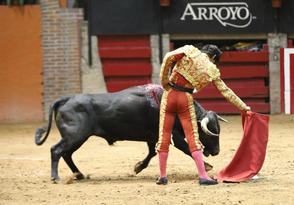 Los Cues
Amigo
408kg 

Emiliano Osornio: con el segundo perteneciente al hierro de los Cues de nombre Amigo, se ha mostrado voluntarioso, ante un novillo soso, el cual no ha permitido el lucimiento.
Palmas.